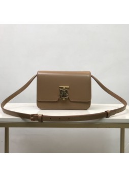 Small Leather TB Bag Small Brown High